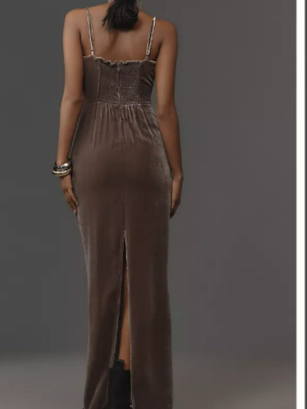 Reformation Frankie Velvet Dress NWT - Picture 2 of 10